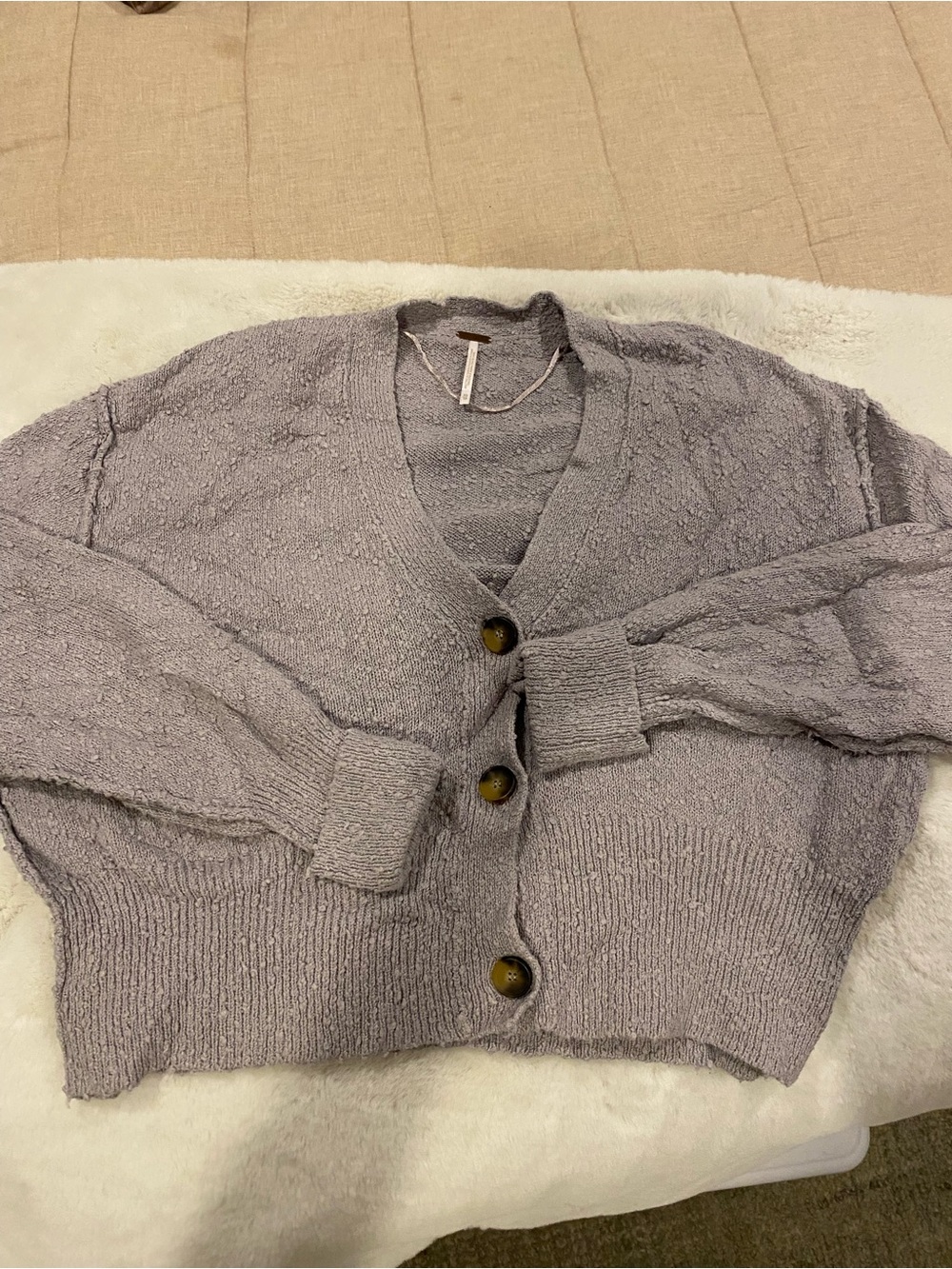 Free People Found My Friend Cropped Cardigan
